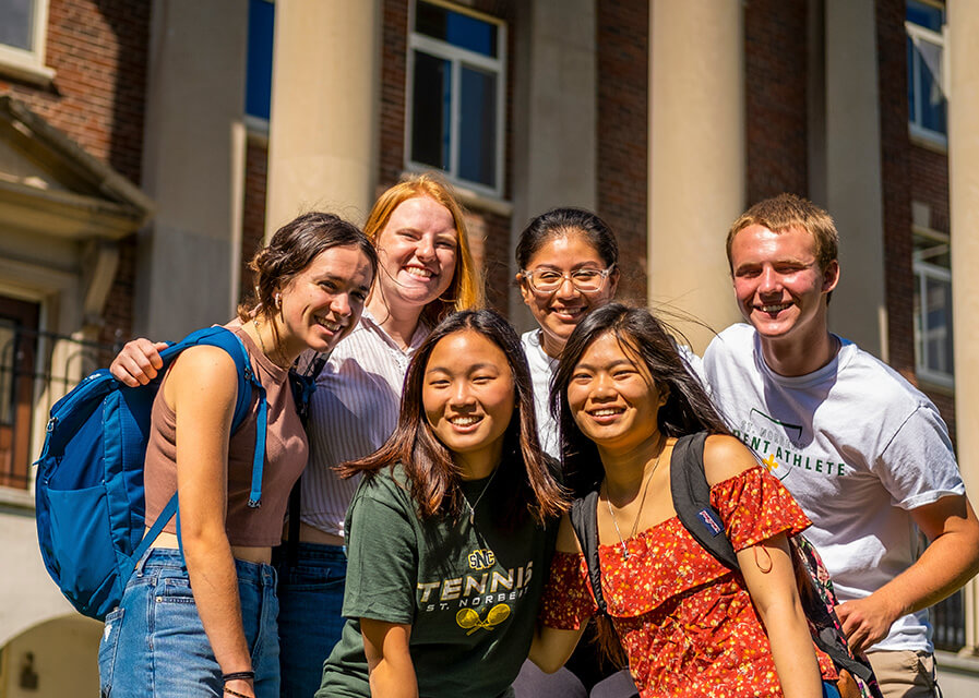 Portrait of students posed for the camera